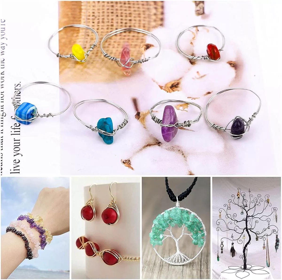 Bulk Irregular Gravel Suit Ring Diy Jewelry Accessories - Image 3