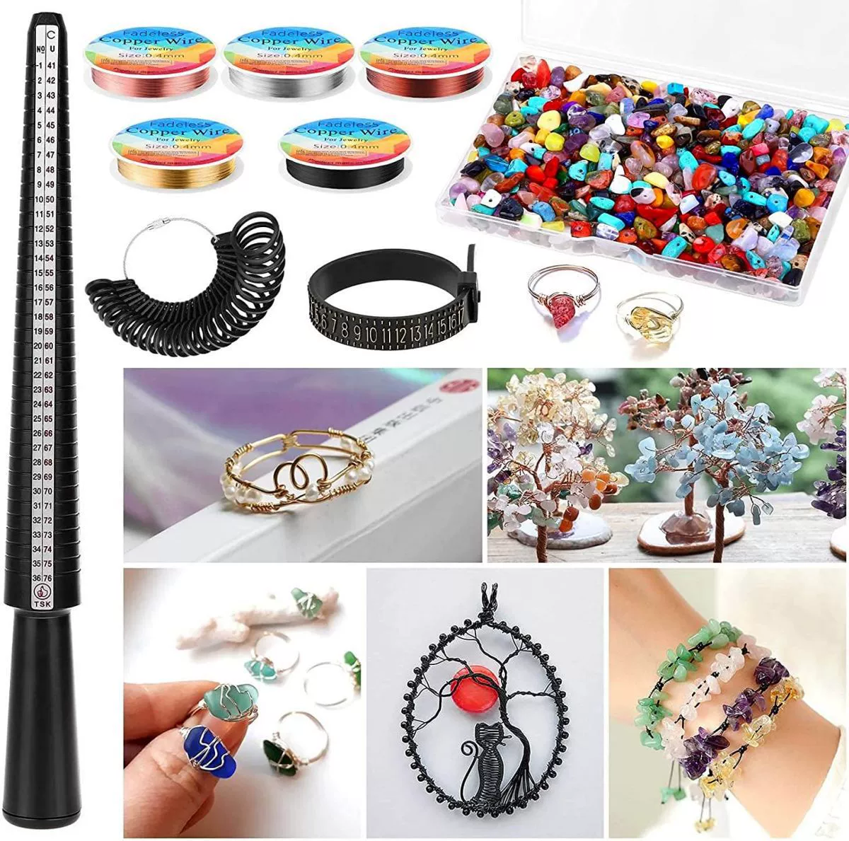 Bulk Irregular Gravel Suit Ring Diy Jewelry Accessories - Image 5