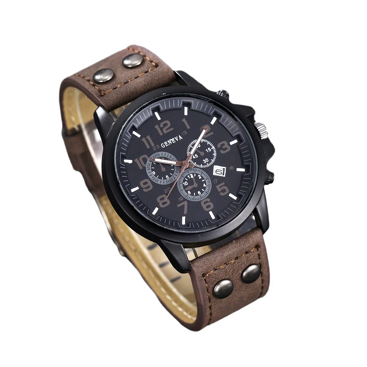 Business Men's Alloy Quartz Watch With Round Dial - Image 5