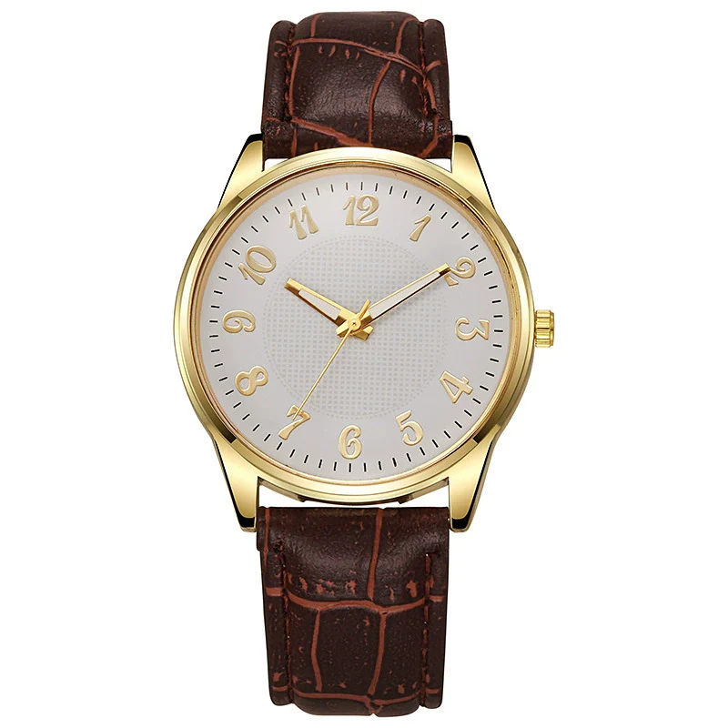 Business Style Alloy And Imitation Leather Quartz Watch With Round Dial And Stainless Steel Buckle - Image 6