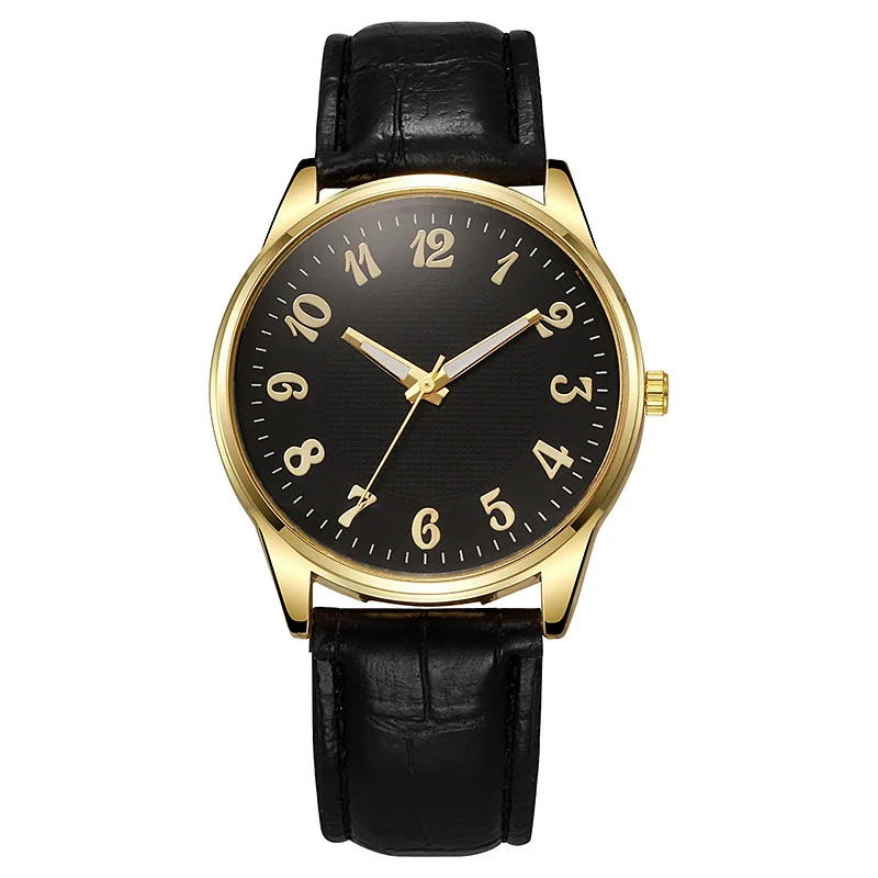 Business Style Alloy And Imitation Leather Quartz Watch With Round Dial And Stainless Steel Buckle - Image 9