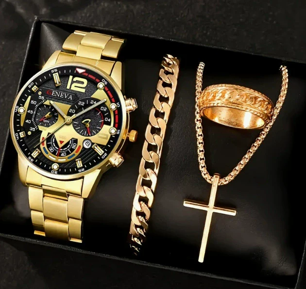 Business Style Men's Alloy Watch With Round Dial And Roman Scale - Image 12