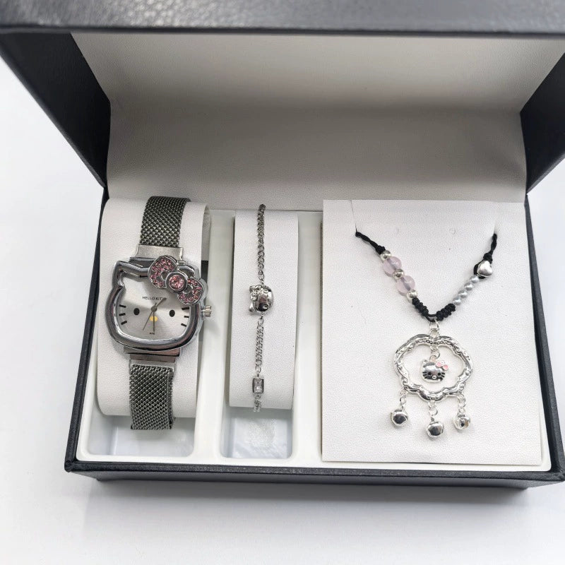 Cartoon Style Alloy Case Milan Ribbon Strap Magnetic Buckle Universal Watch With Cartoon Shape Dial - Image 10