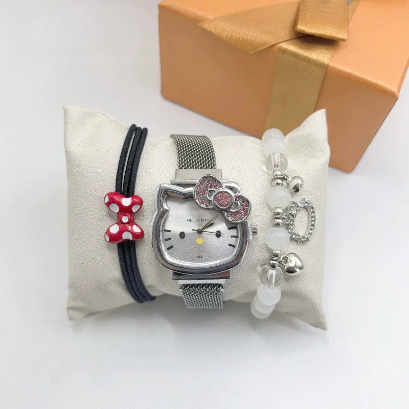 Cartoon Style Alloy Case Milan Ribbon Strap Magnetic Buckle Universal Watch With Cartoon Shape Dial - Image 7