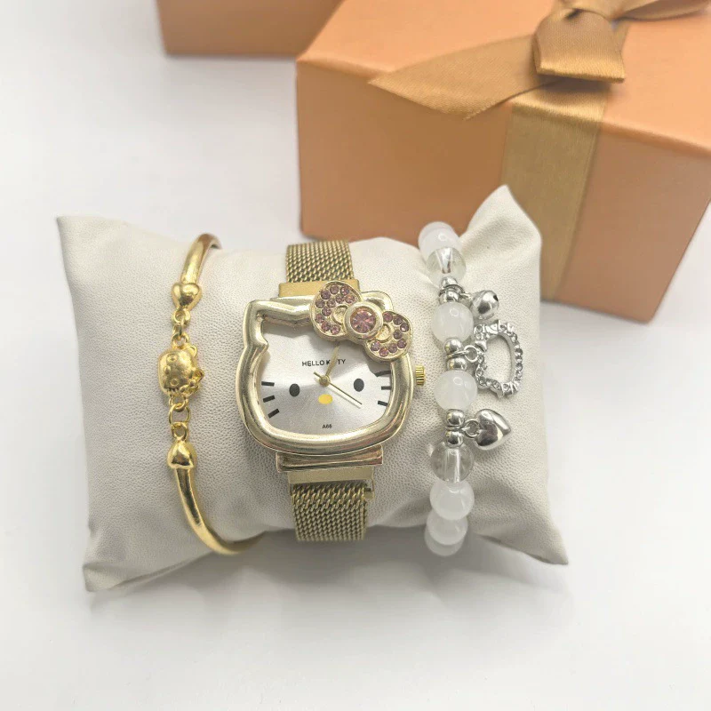 Cartoon Style Alloy Case Milan Ribbon Strap Magnetic Buckle Universal Watch With Cartoon Shape Dial - Image 9