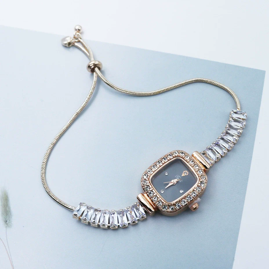 Casual Square Female Quartz Watch With Alloy Case And Buckle Mineral Reinforced Glass Mirror And Printed Logo - Image 4
