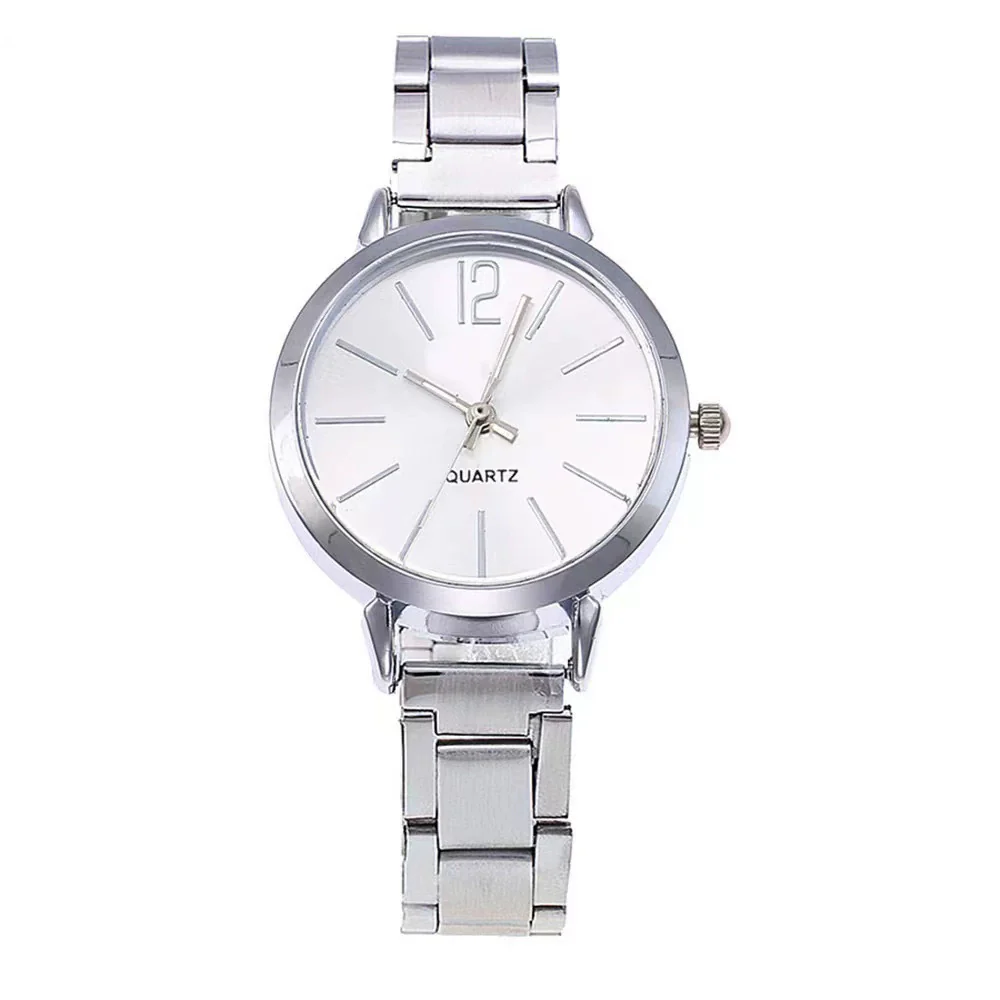 Casual Universal Quartz Watch With Plastic Case Iron Belt And Stainless Steel Buckle Round Dial - Image 8