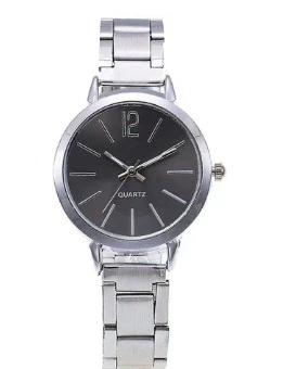 Casual Universal Quartz Watch With Plastic Case Iron Belt And Stainless Steel Buckle Round Dial - Image 9