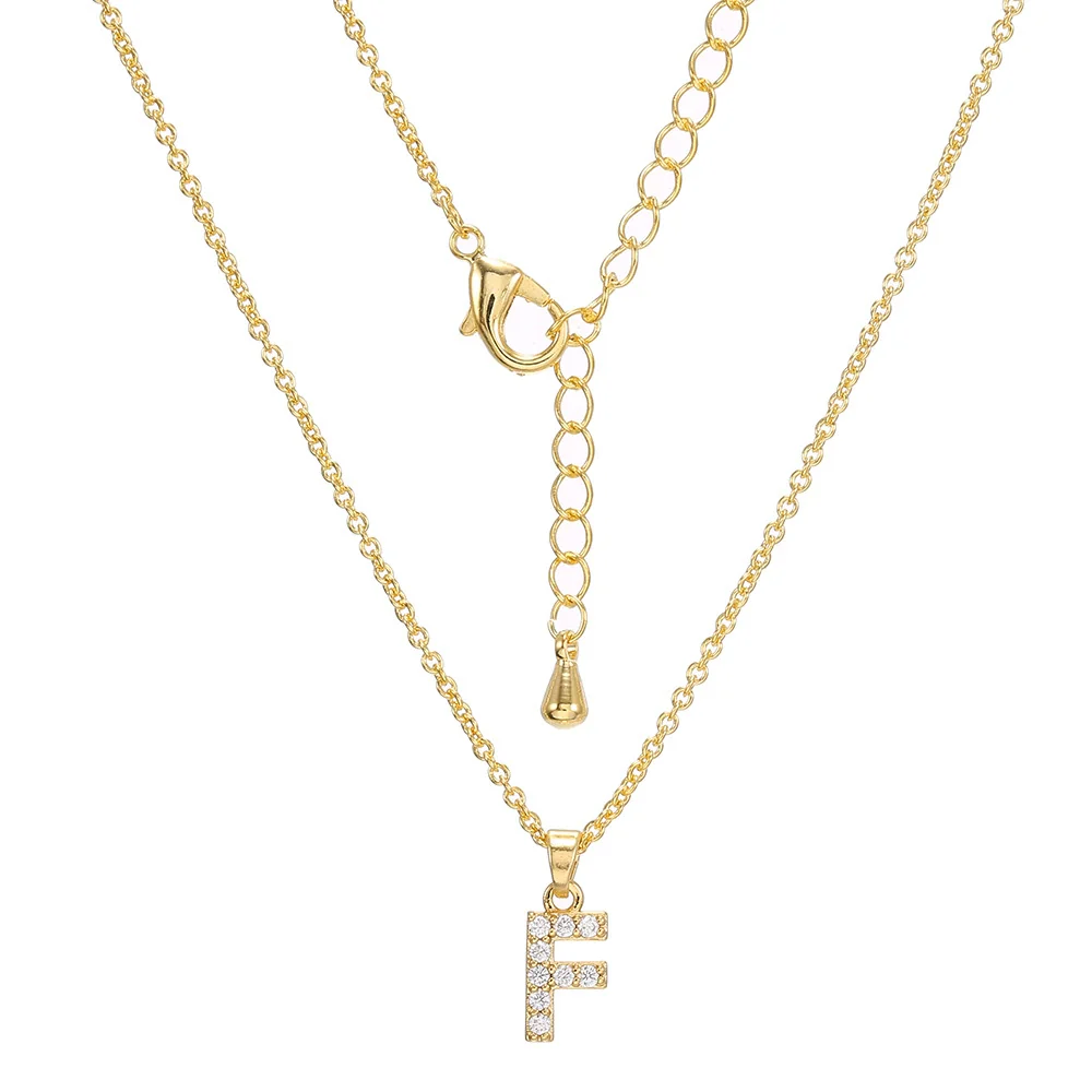 Clavicle Necklace Ecofriendly Brass With Letters Numbers Text Pattern And Diamond Styling - Image 11