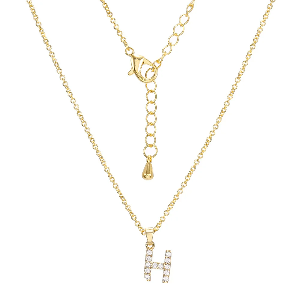 Clavicle Necklace Ecofriendly Brass With Letters Numbers Text Pattern And Diamond Styling - Image 13