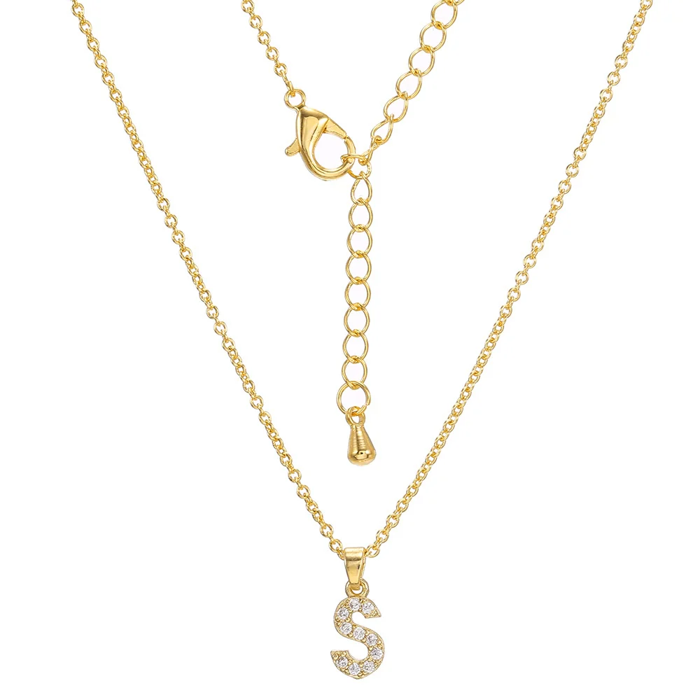 Clavicle Necklace Ecofriendly Brass With Letters Numbers Text Pattern And Diamond Styling - Image 24
