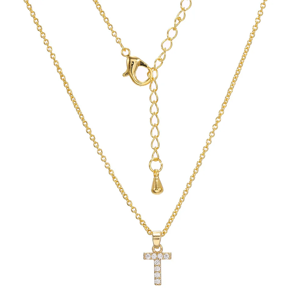 Clavicle Necklace Ecofriendly Brass With Letters Numbers Text Pattern And Diamond Styling - Image 25