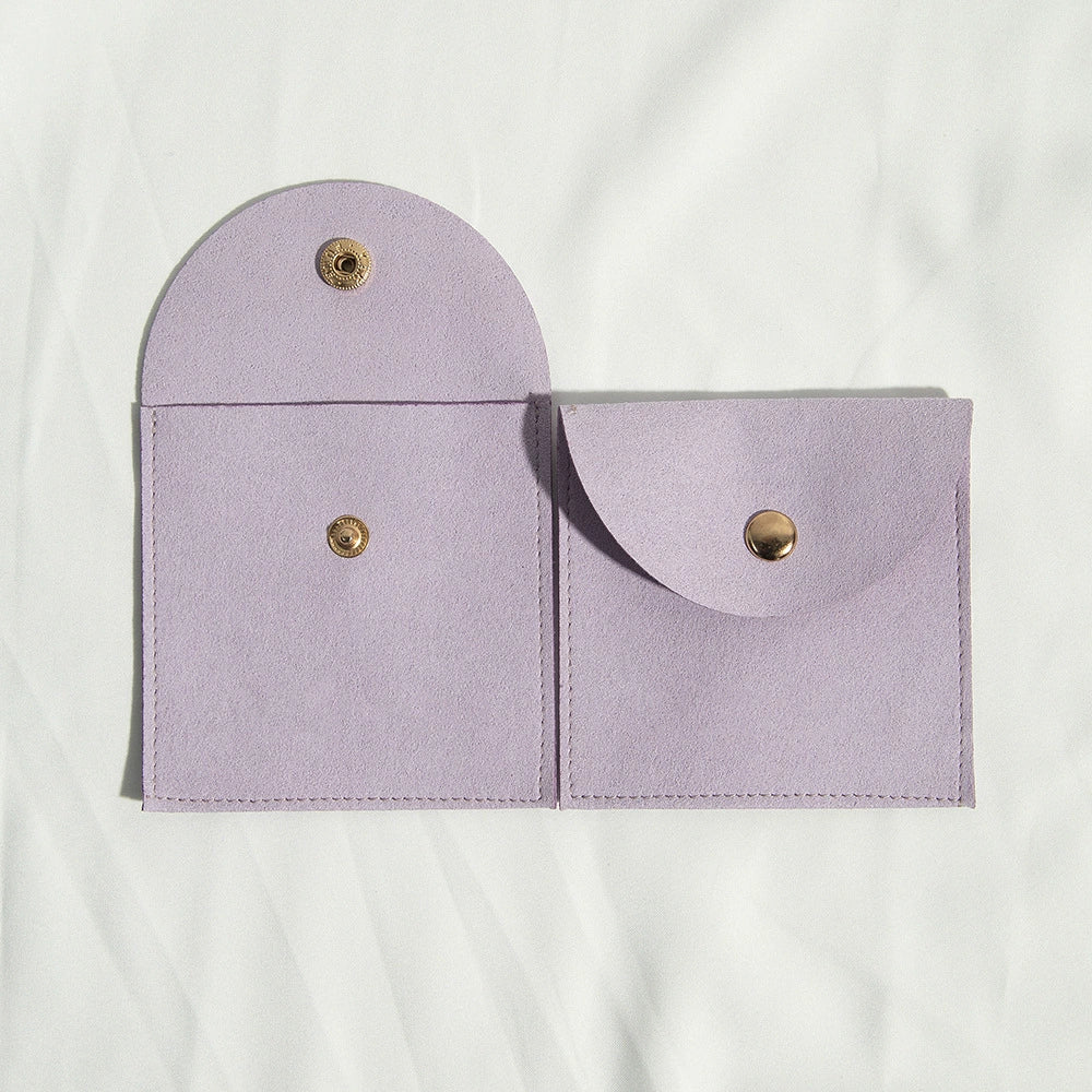 Cloth Jewelry Bag With Curved Snaps For Earrings Packaging - Image 8