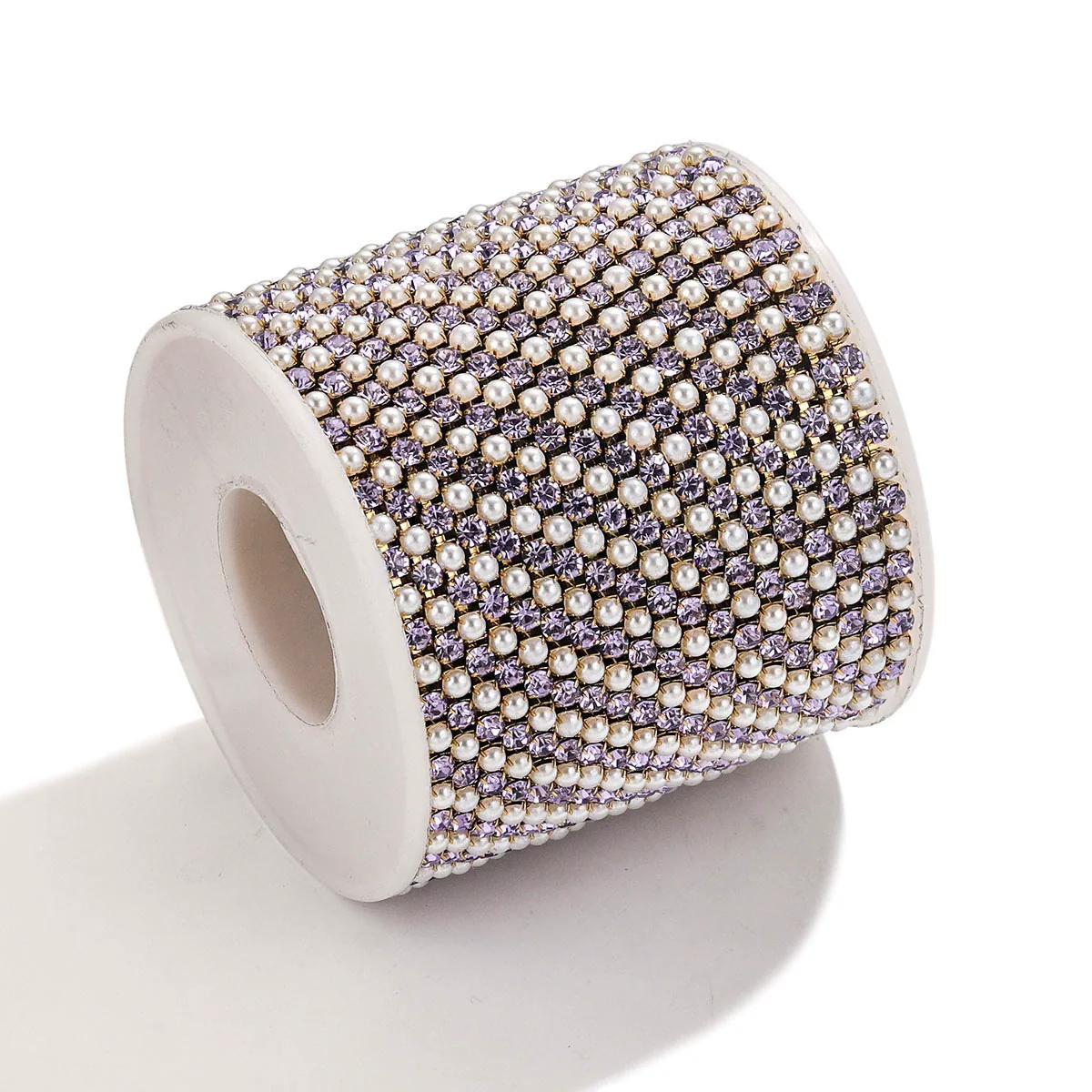 Clothing Accessories Stainless Steel Crystal Pearl Claw Chain Square Electroplated Jewelry Chain - Image 15