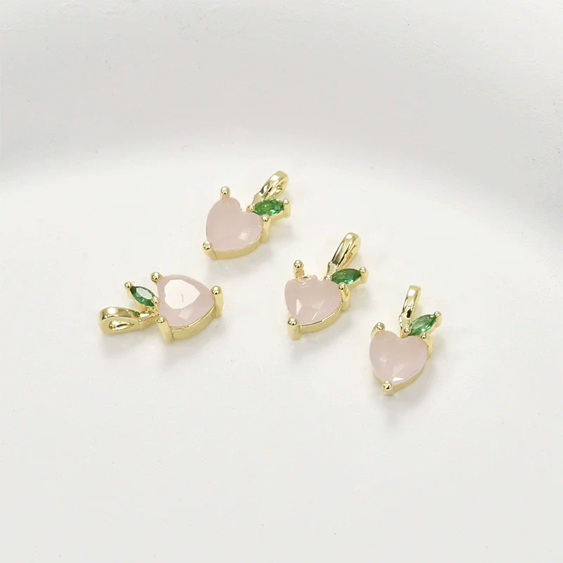 Copper Electroplated Fruit Grape Pineapple Strawberry Zircon Pendant Jewelry Accessories - Image 11