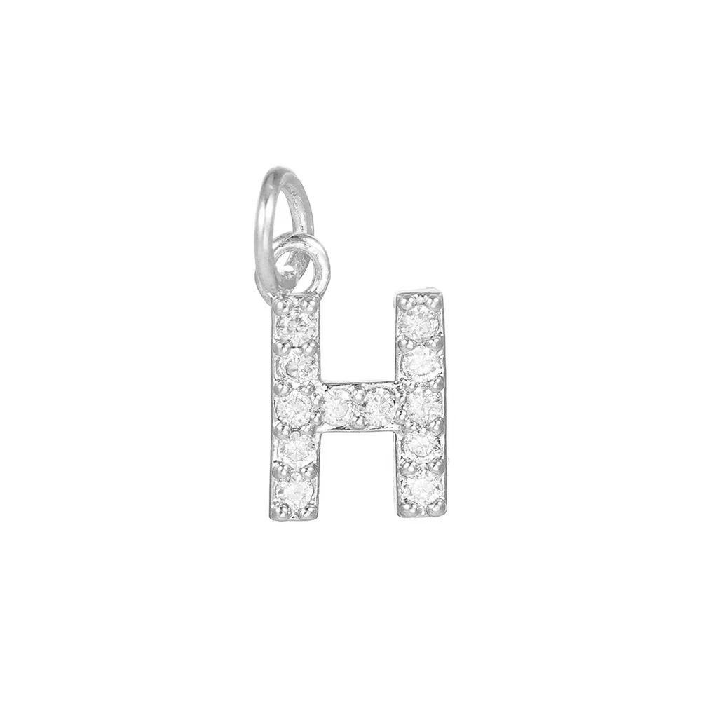 Copper Handmade Jewelry Accessories With Microinlaid Zircon And English Letters Electroplated - Image 13