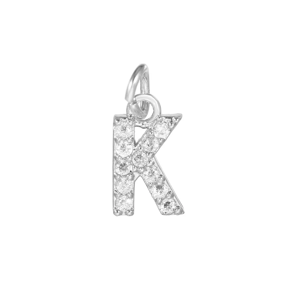 Copper Handmade Jewelry Accessories With Microinlaid Zircon And English Letters Electroplated - Image 16