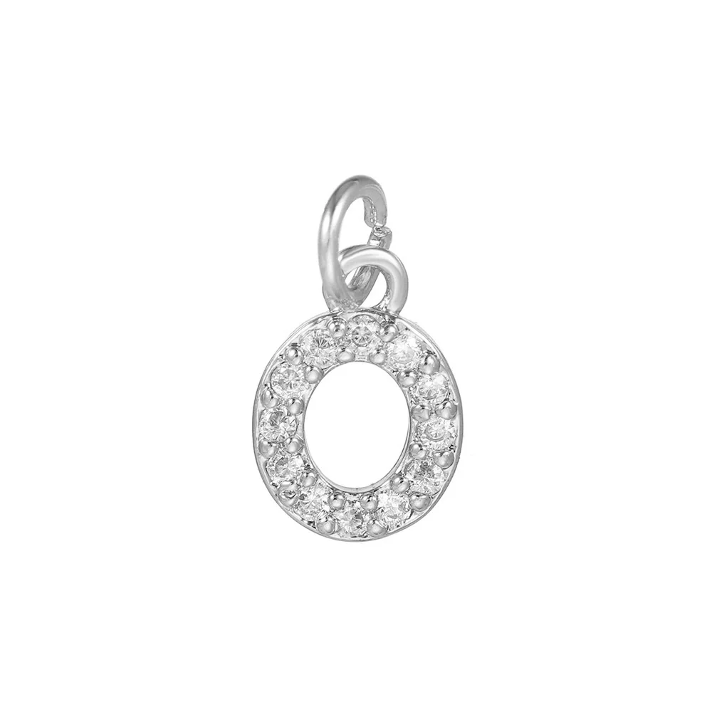 Copper Handmade Jewelry Accessories With Microinlaid Zircon And English Letters Electroplated - Image 20