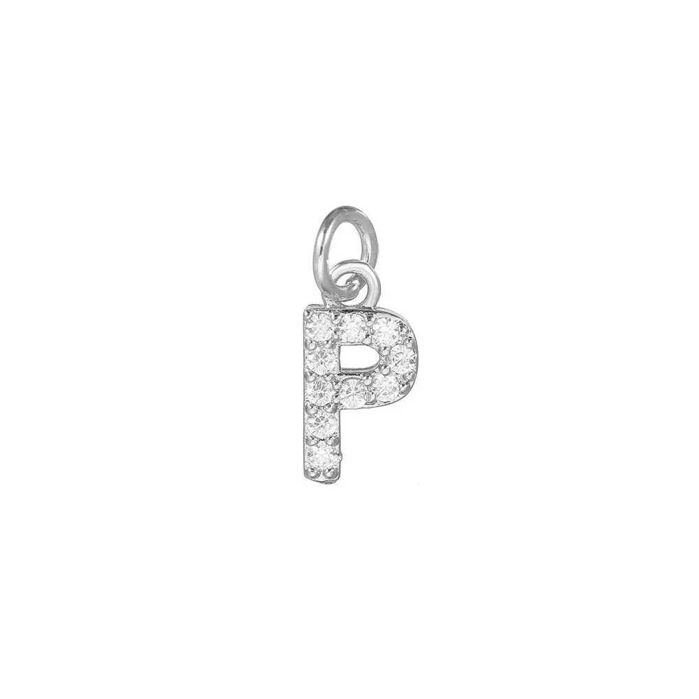 Copper Handmade Jewelry Accessories With Microinlaid Zircon And English Letters Electroplated - Image 21