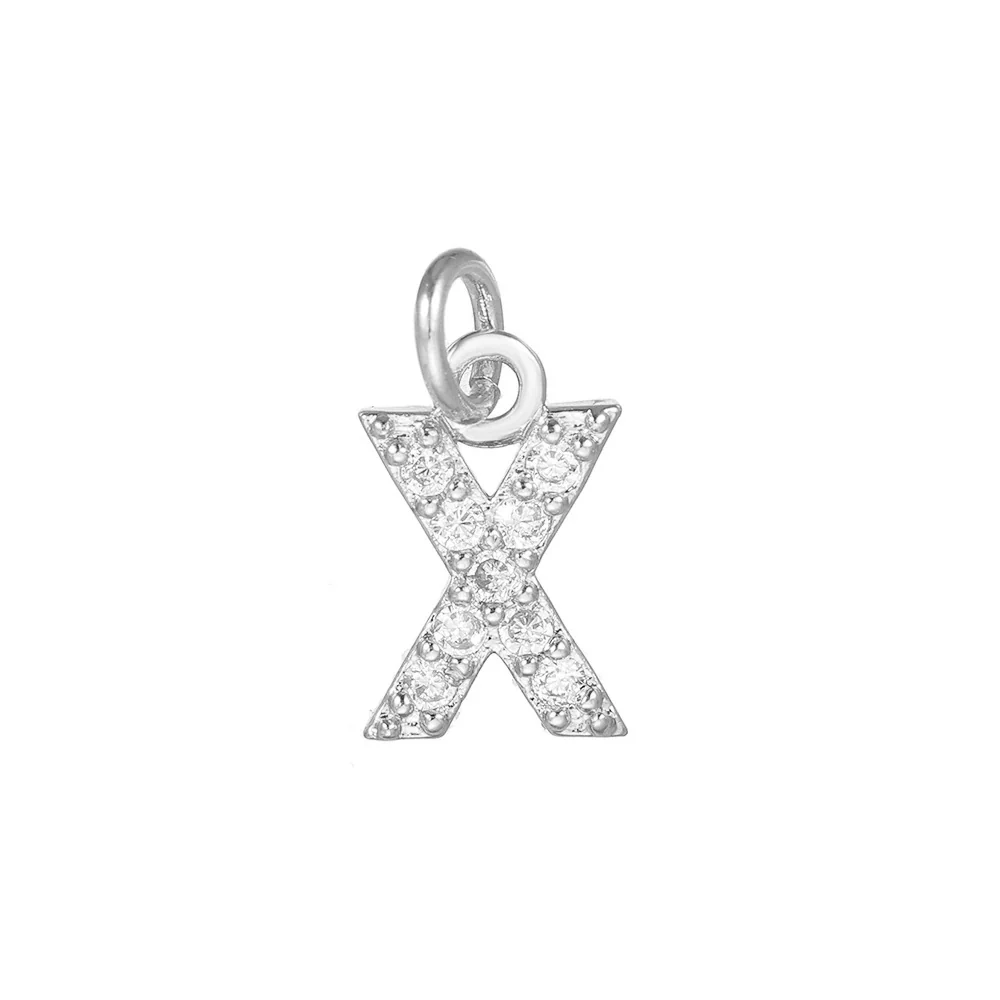 Copper Handmade Jewelry Accessories With Microinlaid Zircon And English Letters Electroplated - Image 30
