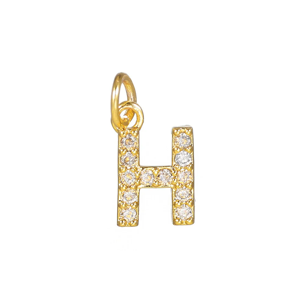 Copper Handmade Jewelry Accessories With Microinlaid Zircon And English Letters Electroplated - Image 39
