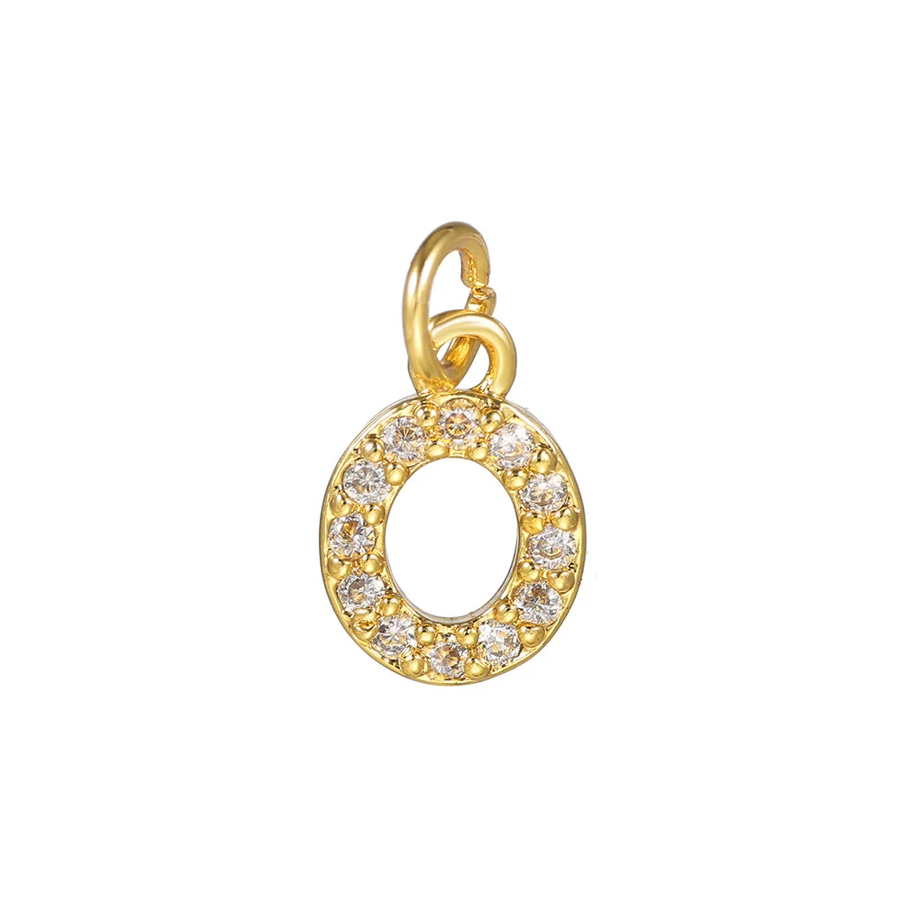 Copper Handmade Jewelry Accessories With Microinlaid Zircon And English Letters Electroplated - Image 46