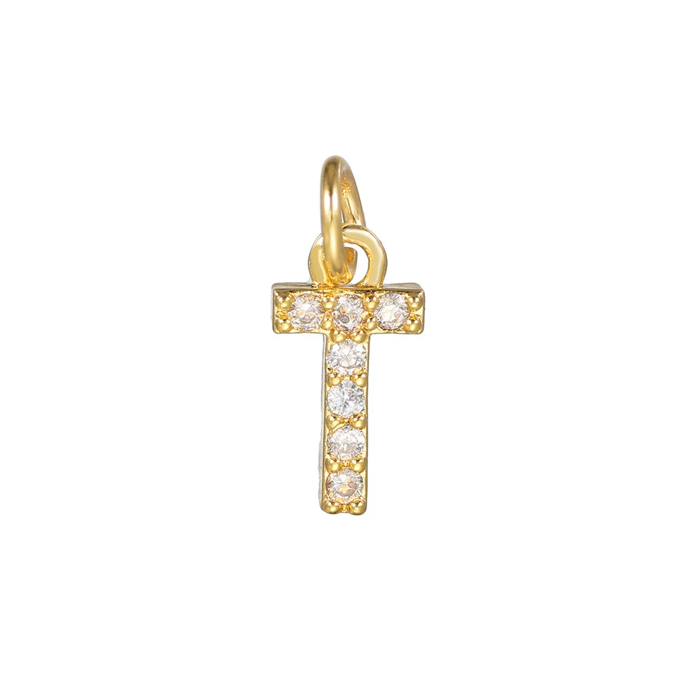 Copper Handmade Jewelry Accessories With Microinlaid Zircon And English Letters Electroplated - Image 51