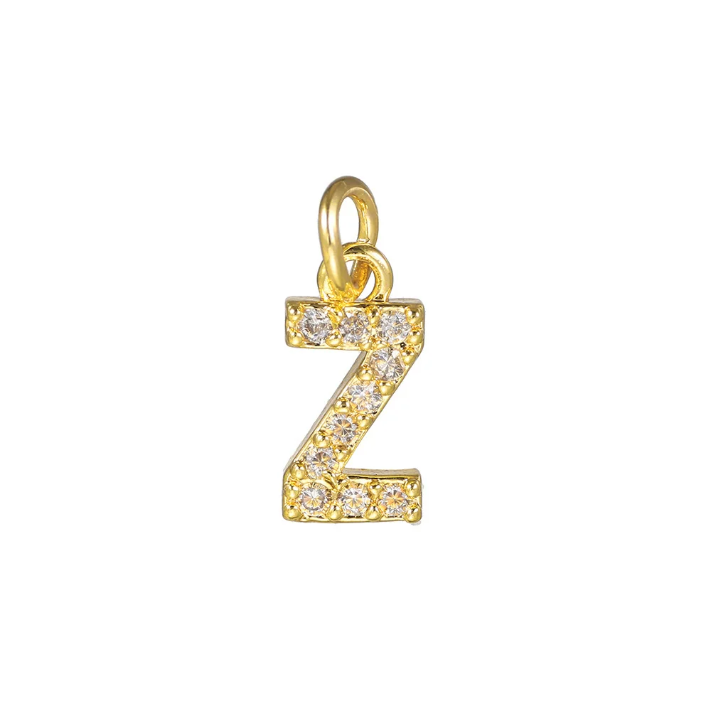 Copper Handmade Jewelry Accessories With Microinlaid Zircon And English Letters Electroplated - Image 57