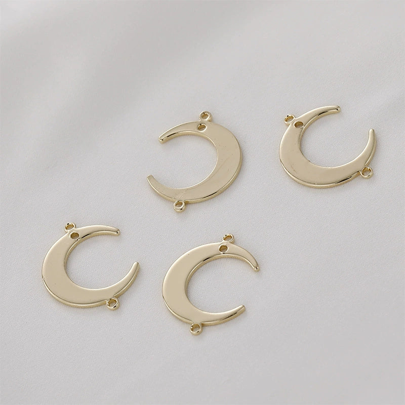 Copper Jewelry Accessories With Electroplated Gold And Moon Design - Image 4