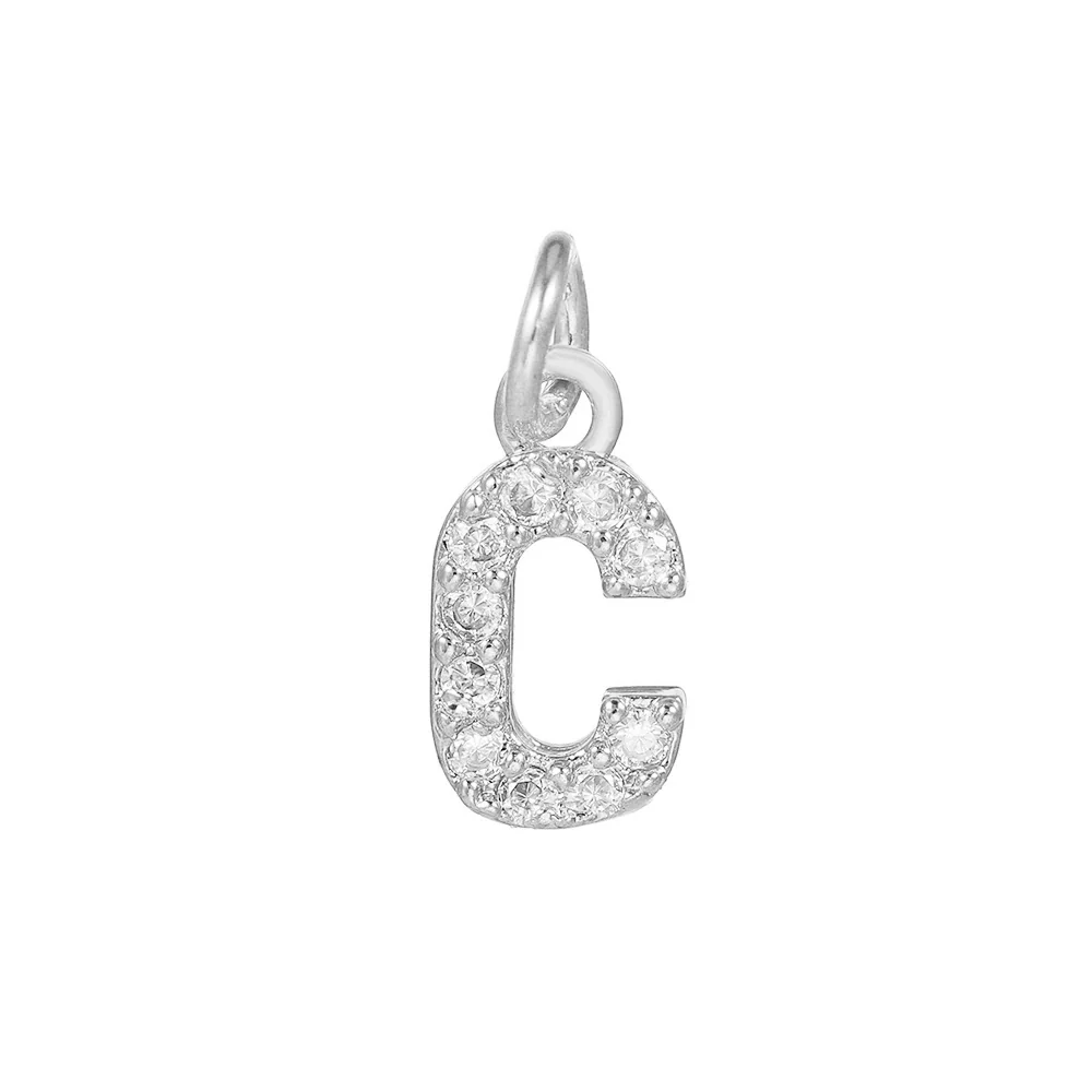 Copper Jewelry Accessories With Goldplated Electroplating Micro Inlaid Zircon And Letter Design - Image 34