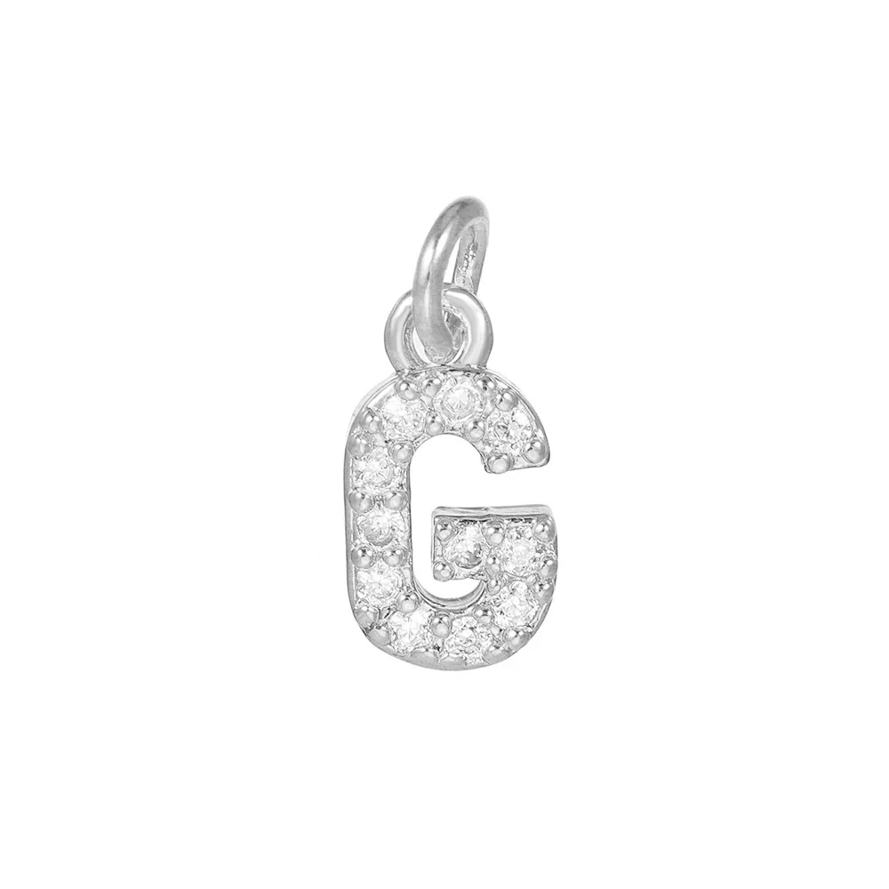 Copper Jewelry Accessories With Goldplated Electroplating Micro Inlaid Zircon And Letter Design - Image 38