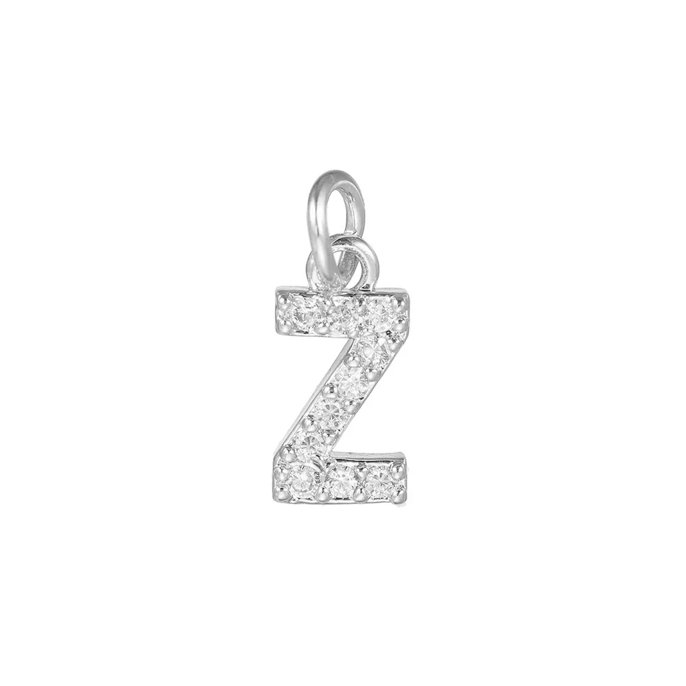 Copper Jewelry Accessories With Goldplated Electroplating Micro Inlaid Zircon And Letter Design - Image 57