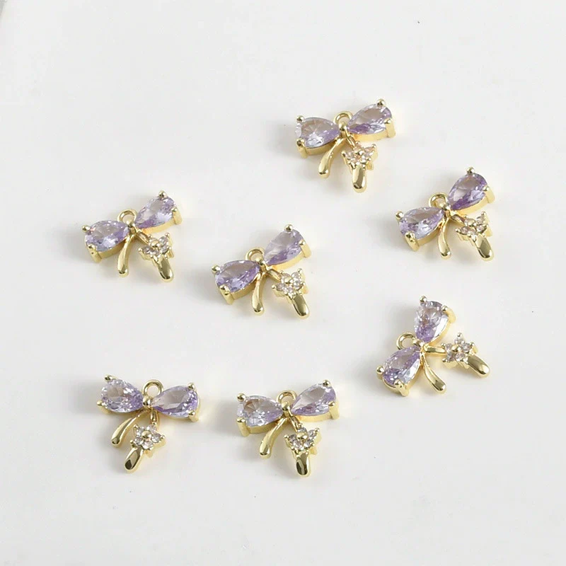 Copper Jewelry Electroplated Butterfly Flower Pendant Bracelet Necklace Earrings Accessories - Image 10