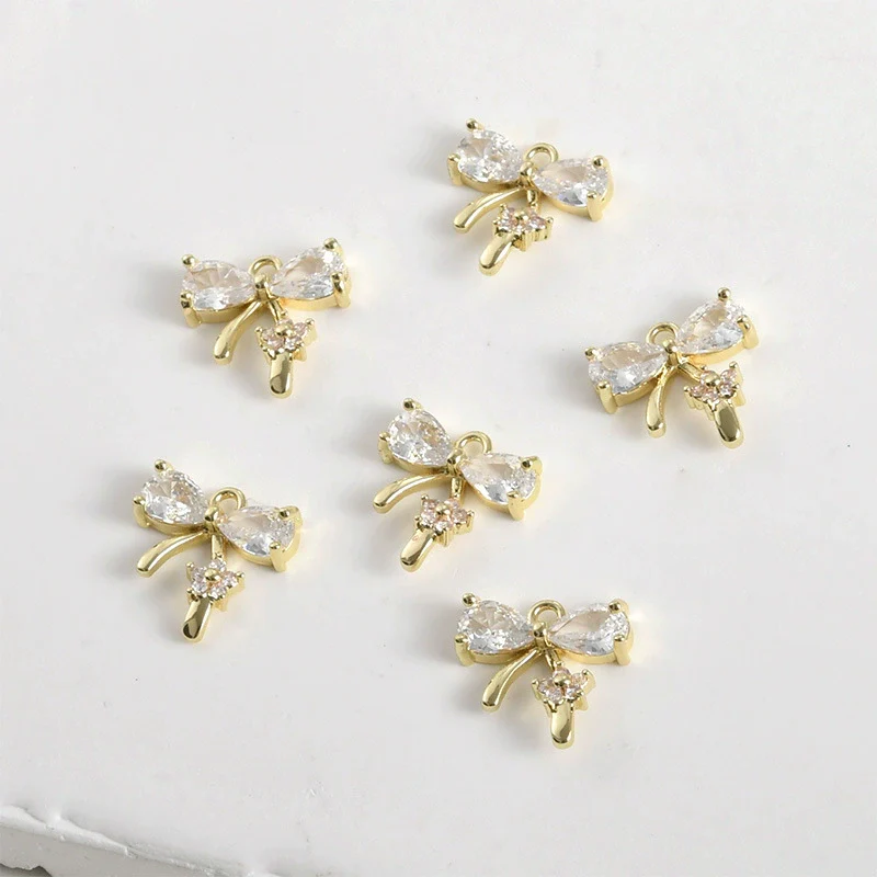 Copper Jewelry Electroplated Butterfly Flower Pendant Bracelet Necklace Earrings Accessories - Image 5