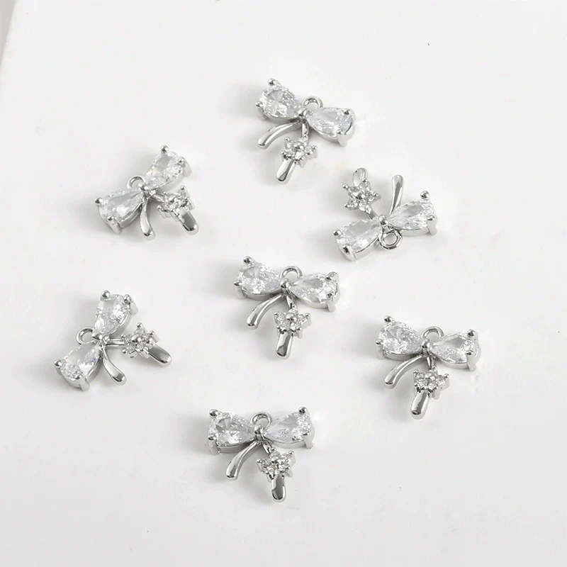 Copper Jewelry Electroplated Butterfly Flower Pendant Bracelet Necklace Earrings Accessories - Image 7