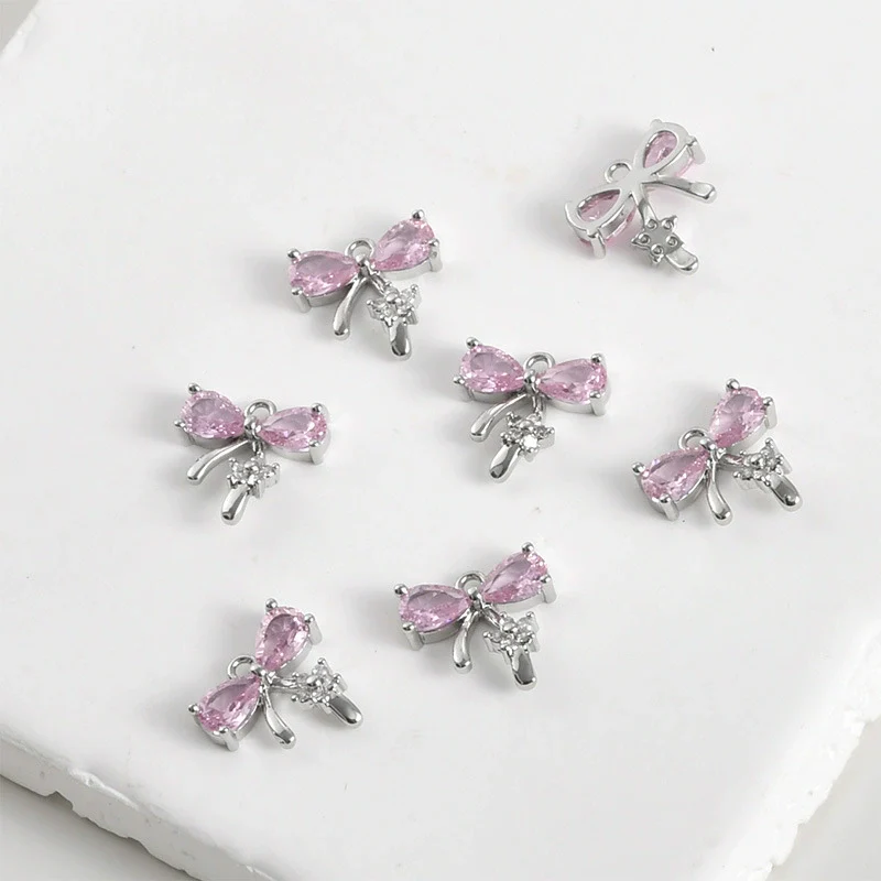 Copper Jewelry Electroplated Butterfly Flower Pendant Bracelet Necklace Earrings Accessories - Image 9