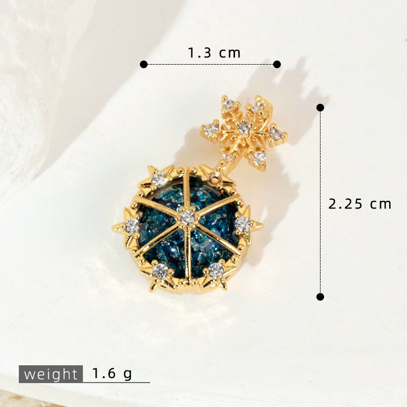 Copper Microinlaid Fantasy Planet Star Sun Moon Constellation Heart Shape Animal Zodiac Electroplated Necklace Pendant - Image 25