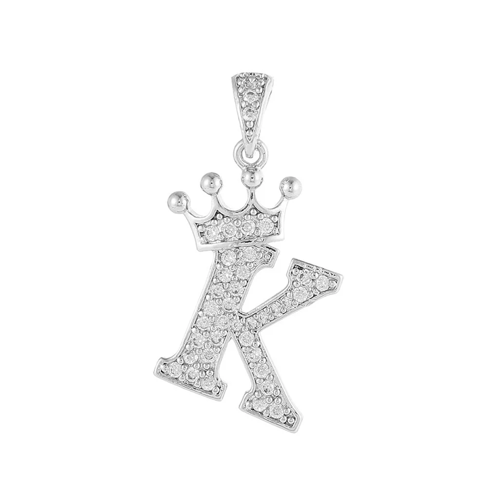 Copper Silver Plated Handmade Diy Pendant Accessories Set With Zircon And Letter Design For Necklace And Bracelet - Image 16