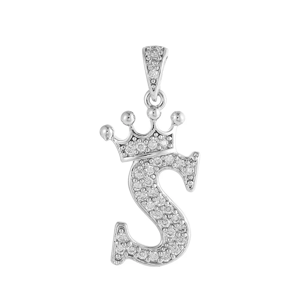 Copper Silver Plated Handmade Diy Pendant Accessories Set With Zircon And Letter Design For Necklace And Bracelet - Image 24
