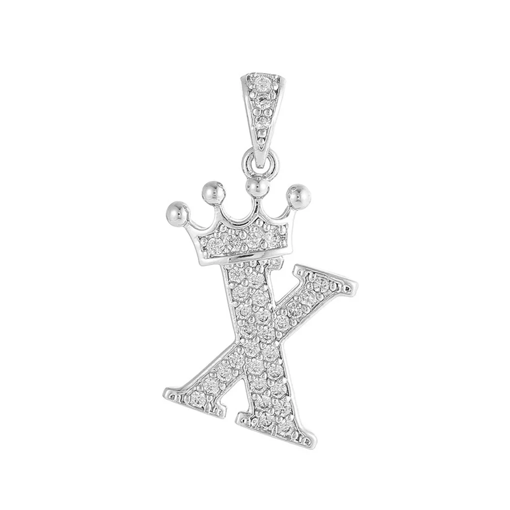 Copper Silver Plated Handmade Diy Pendant Accessories Set With Zircon And Letter Design For Necklace And Bracelet - Image 29