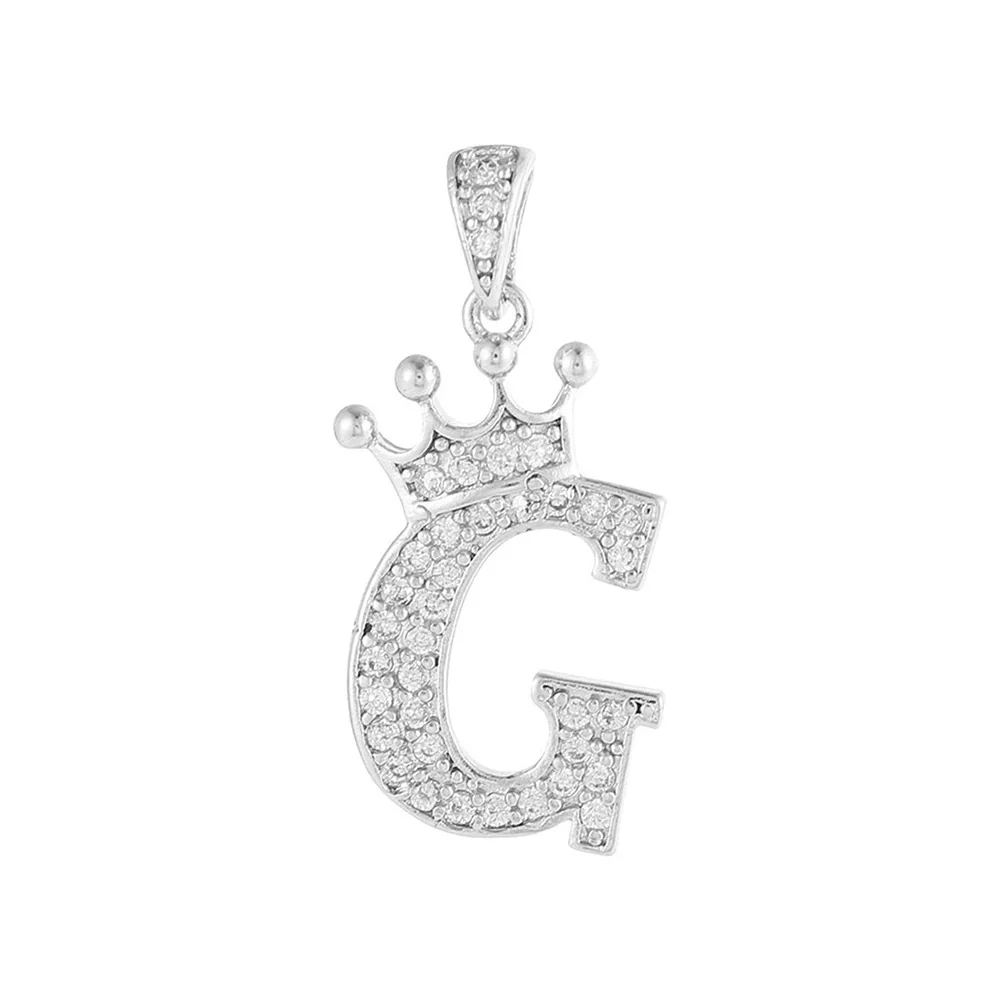 Copper Silver Plated Handmade Diy Pendant Accessories Set With Zircon And Letter Design For Necklace And Bracelet - Image 4