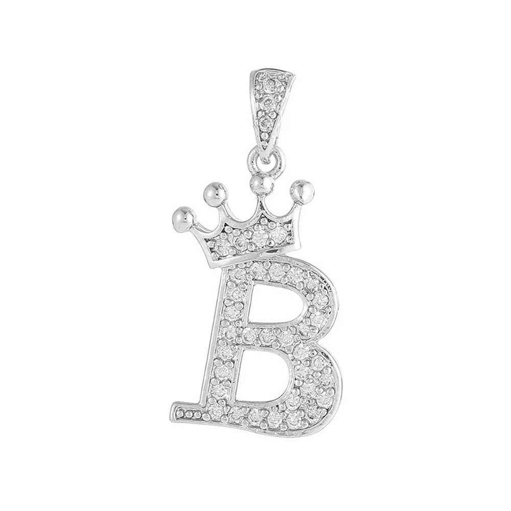 Copper Silver Plated Handmade Diy Pendant Accessories Set With Zircon And Letter Design For Necklace And Bracelet - Image 7