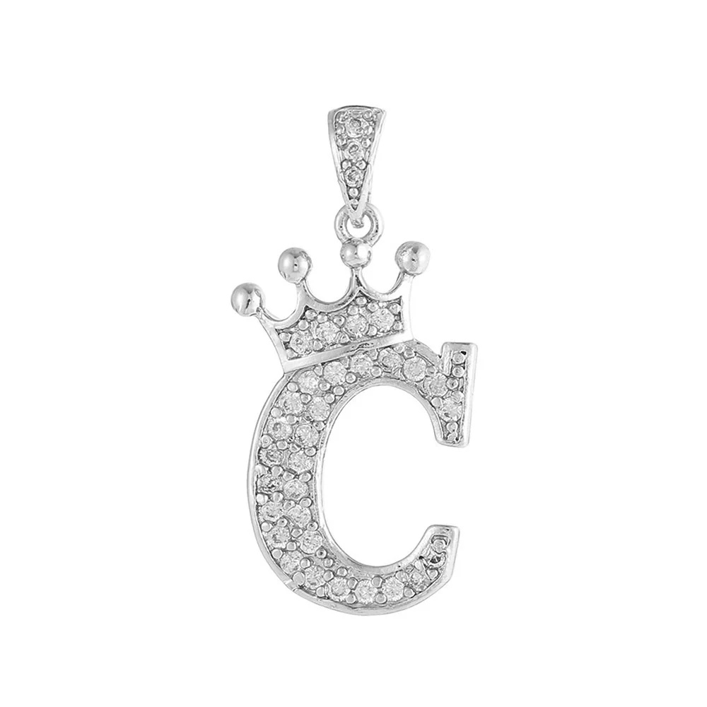 Copper Silver Plated Handmade Diy Pendant Accessories Set With Zircon And Letter Design For Necklace And Bracelet - Image 8