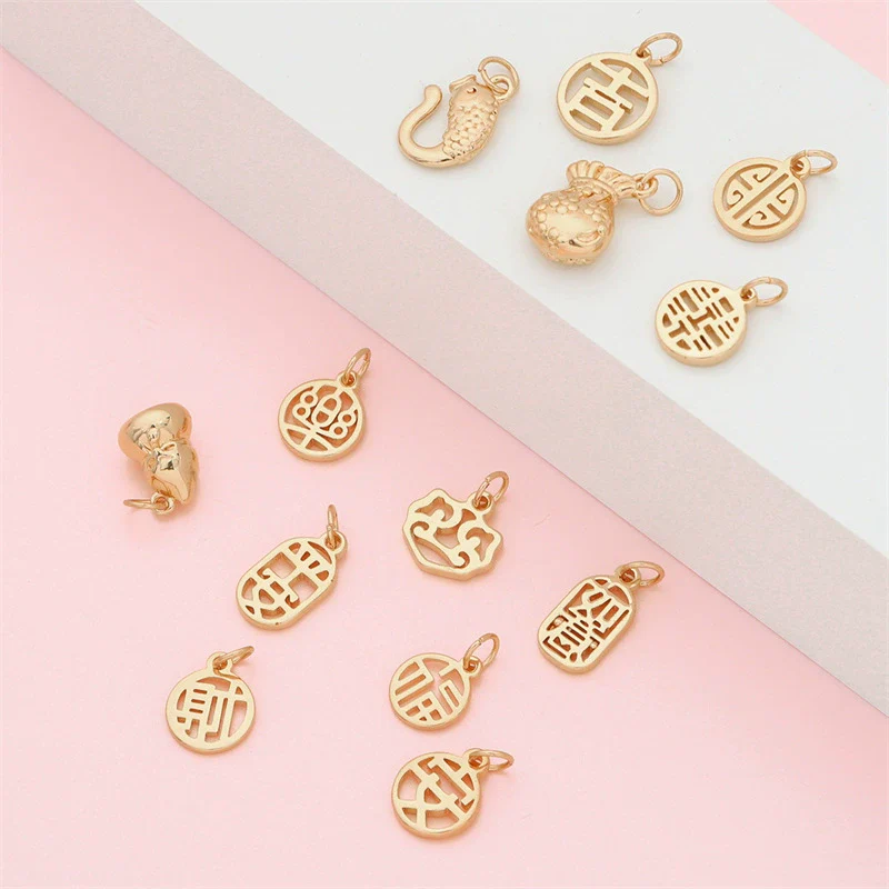Copper Stone Small Pendant Jewelry Material For Diy Bracelet Necklace Handmade - Image 4
