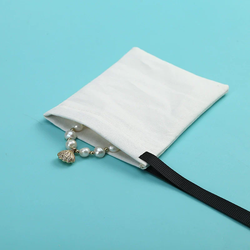 Cotton Drawstring Storage Bag For Jewelry Packaging - Image 4