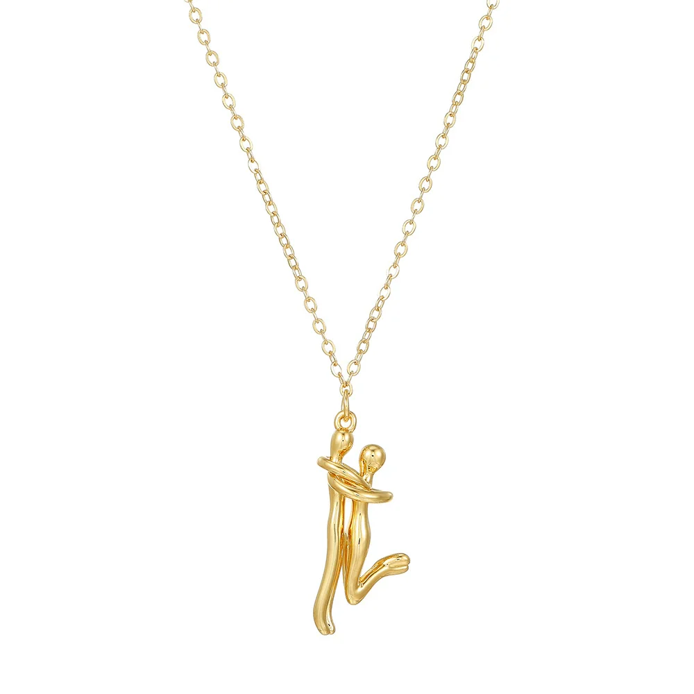 Couple Jewelry Copper Handmade O Word Chain Pendant Necklace - Image 5
