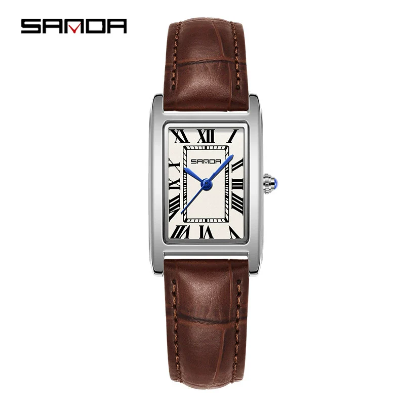 Couple Vintage Square Quartz Watches Waterproof Zinc Alloy Case Stainless Steel Buckle Mineral Tempered Glass Mirror - Image 17
