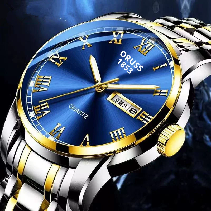 Couple's Leisure Quartz Watch With Alloy Case And Stainless Steel Strap - Image 11