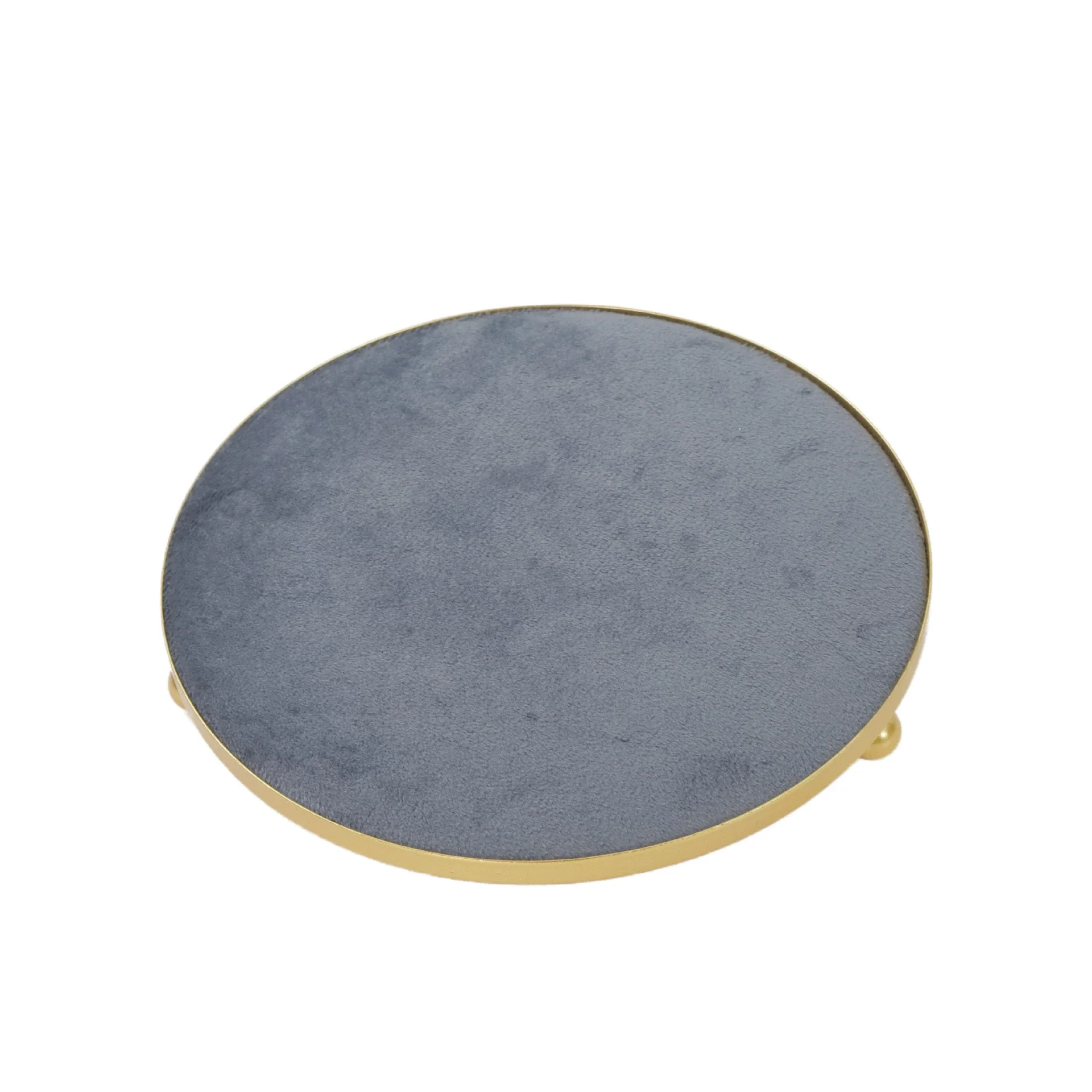 Creative Metal And Suede Jewelry Rack Highend Splicing Style For Ring Necklace Bracelet Pendant - Image 5