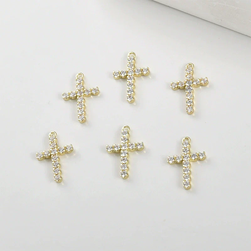 Cross Pendant Jewelry Accessories Copper Electroplating 14K Goldfilled Colorpreserving - Image 5